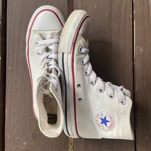 White Hightop Converse